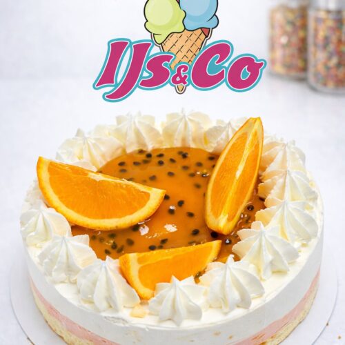 ijstaart yoghurt passie/mango 6-8 Pers.